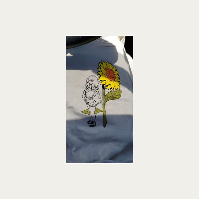 Lotus Eater T-Shirt and Tops. Anime Inspired Sunflower and Girl