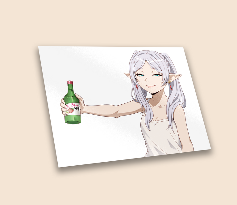 Frieren Soju Sticker